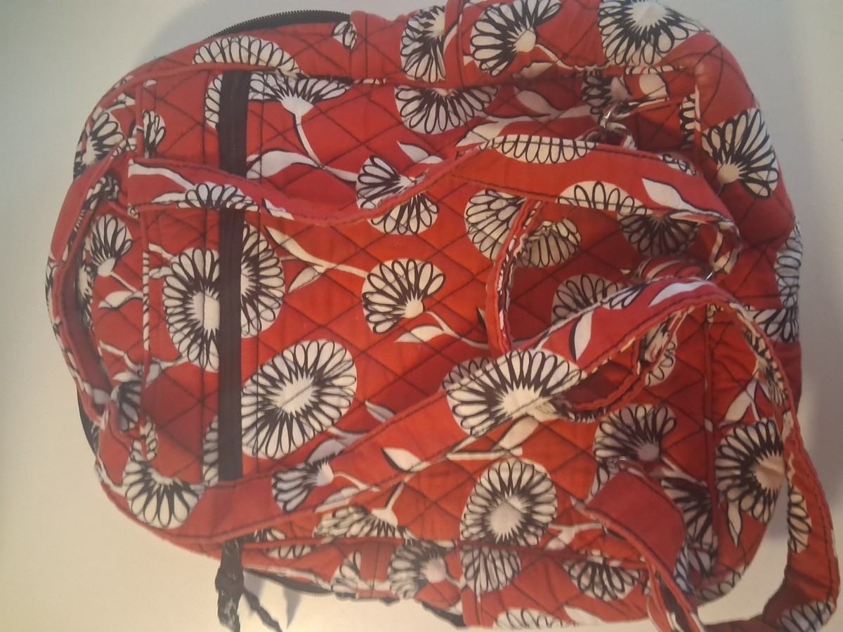 Vera Bradley Floral Red & White Deco Daisy Purse Backpack | eBay display picture 2