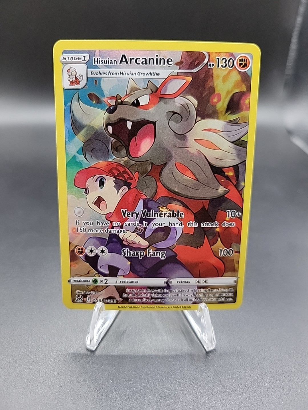 Hisuian Arcanine TG08/TG30 Swsh11: Lost Origin Trainer Gallery Holo NM/M