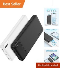 Ultra-Slim 10000mAh USB C Power Bank - Safe  Efficient Charging for All Devices