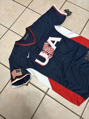 USA World Baseball Classic WBC 2026 Navy Stitched Jersey (Sz 4XL