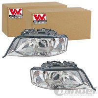 2X VAN Wezel H1/H7 Scheinwerfer SET Links+Rechts Passend FüR Audi A6