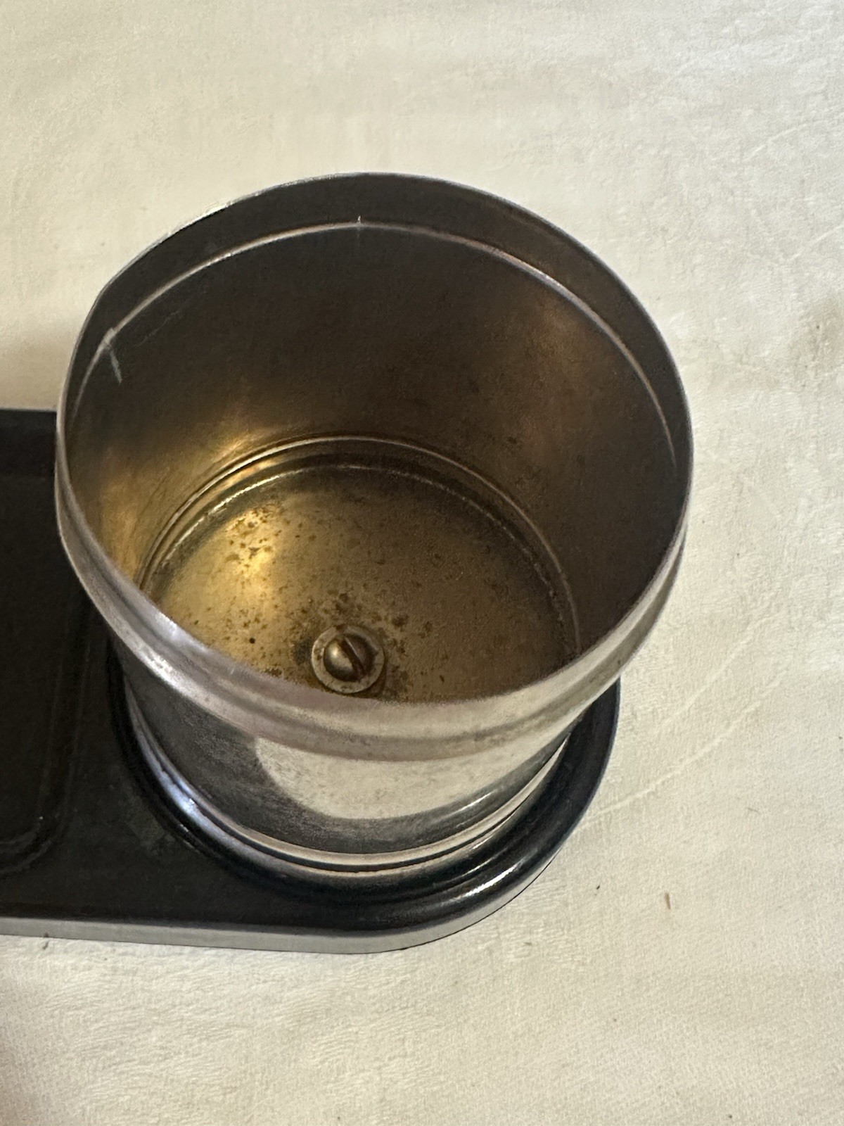 Vintage Metal Cigarette Dispenser Ashtray Combo