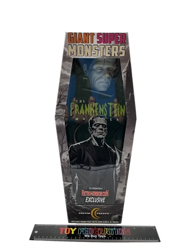 Con Exclusive 2026 COFFIN CREEPS Giant Super Monsters B&W FRANKENSTEIN'S MONSTER