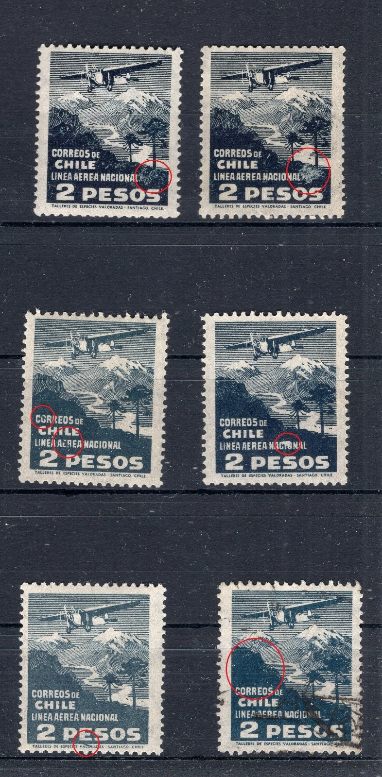 CHILE ERROR VARIETY LAN 2p 6