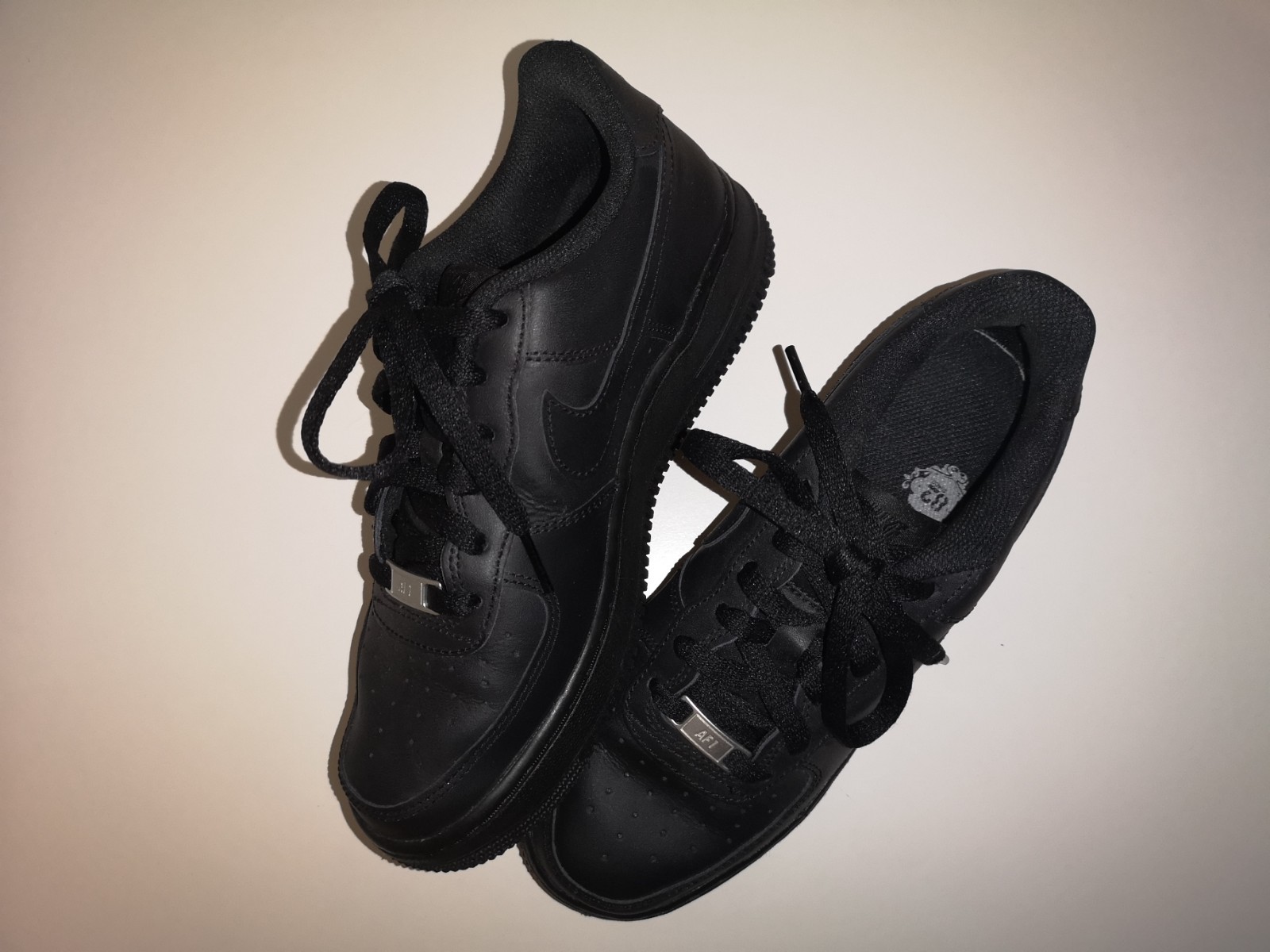 Scarpe Nike Air Force 1, Donna, Nero, Taglia 38, ottime condizioni