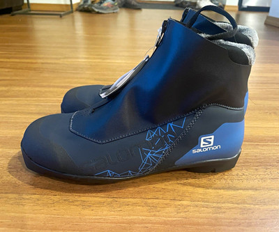 Salomon Vitane Prolink Women s Nordic Ski Boots Size 9 Black/Blue Zip