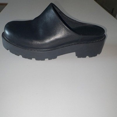 Vagabond Shoemakers Women s Black Leather Slip-On Clog Mule Low Heel Size 39