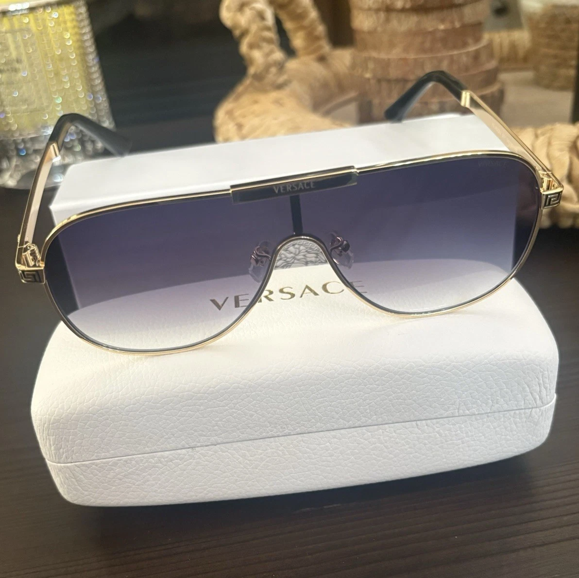 Versace Shield Sunglasses for Women for sale | eBay display picture 2