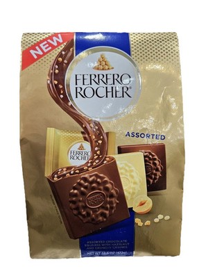 Ferrero Rocher Assorted Chocolate Squares, Hazelnut Crunchy Crispies 16.6 Oz
