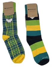 Sock Club Made In The USA 2 Pair Sz Med Sock Drop Series 3 Roompact L1
