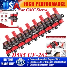 8 Ignition Coil Packs Round For Chevy Silverado 1500 2500 GMC LS 5.3/4.8L Engine