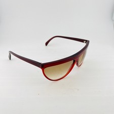 Cutler and Gross of London M0655 Vintage Sunglasses Flat Top Red Brown Handmade
