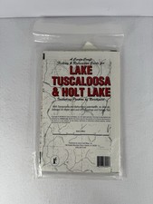 Mappa dei laghi Tuscaloosa Holt e mappa fiume guerriero nero GPS punte pesca topografia