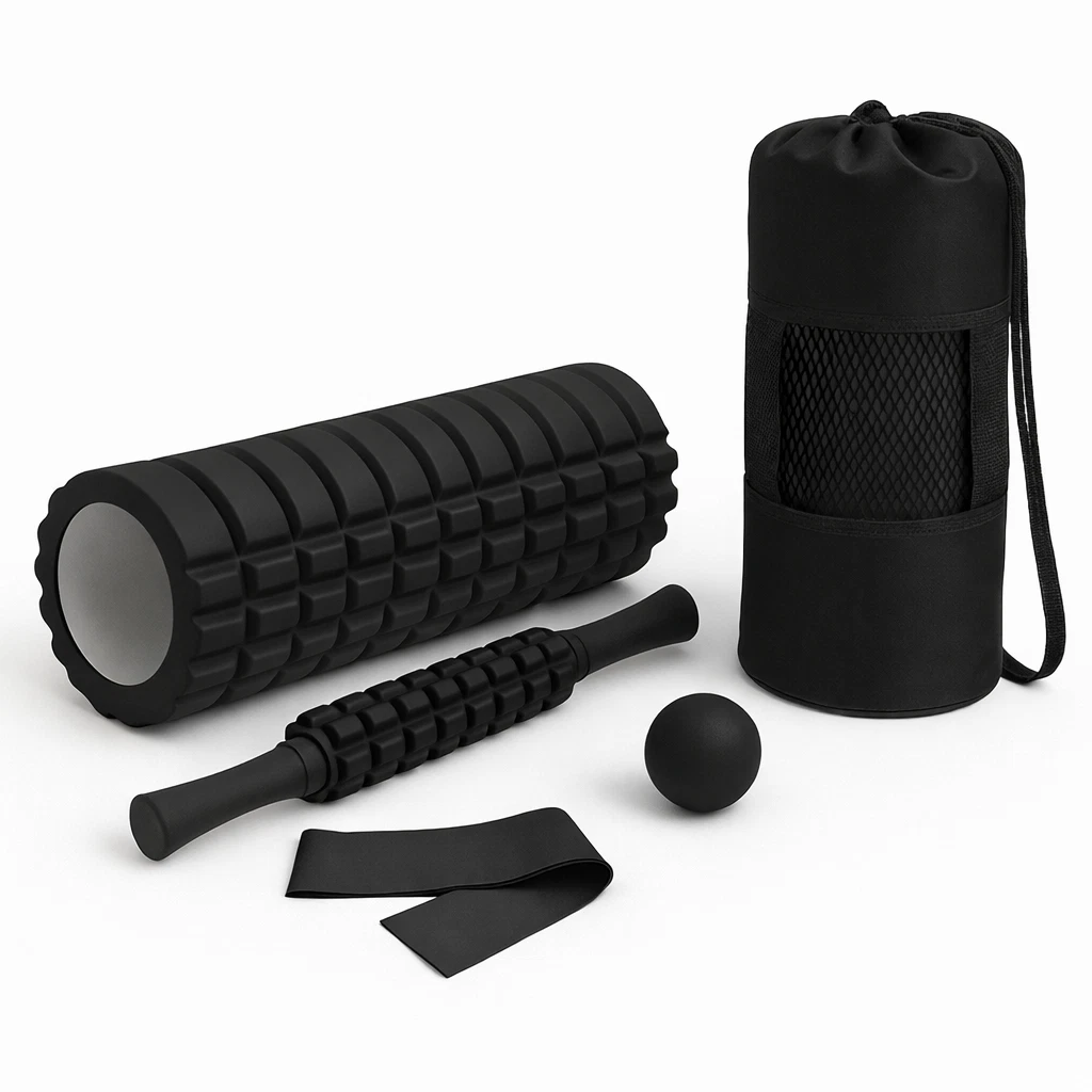 5-in-1 Deep Tissue Foam Roller Set with Massage Ball, Stick & Stretch Strap
Opens in a new window or