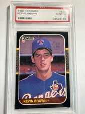 1987 DONRUSS KEVIN BROWN #627 PSA 9 MINT Rookie RC