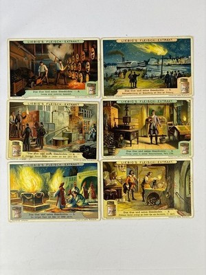 6 Bilder, komplette Serie: Das Gas und seine Geschichte. Sanguinetti=1118, 1914-