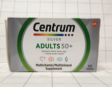 Centrum Silver Adults Multivitamin/multimineral Supplement 125 Tablets EXP 03/26