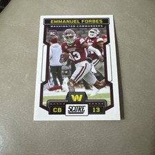 2023 SCORE EMMANUEL FORBES (RC) - CARD #387 - COMMANDERS - FREE SHIPPING