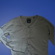 Marc O Polo Kurze Strickjacke Gr S 36 Cropped Seide Cashmere Grau Kaki 