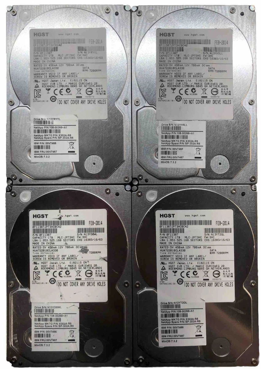 HGST Internal 1 TB 7200 RPM Rotation Speed Hard Disk Drives for