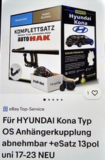 Abnehmbare Anhängerkupplung für Hyundai KONA HYBRID, N-Line SX