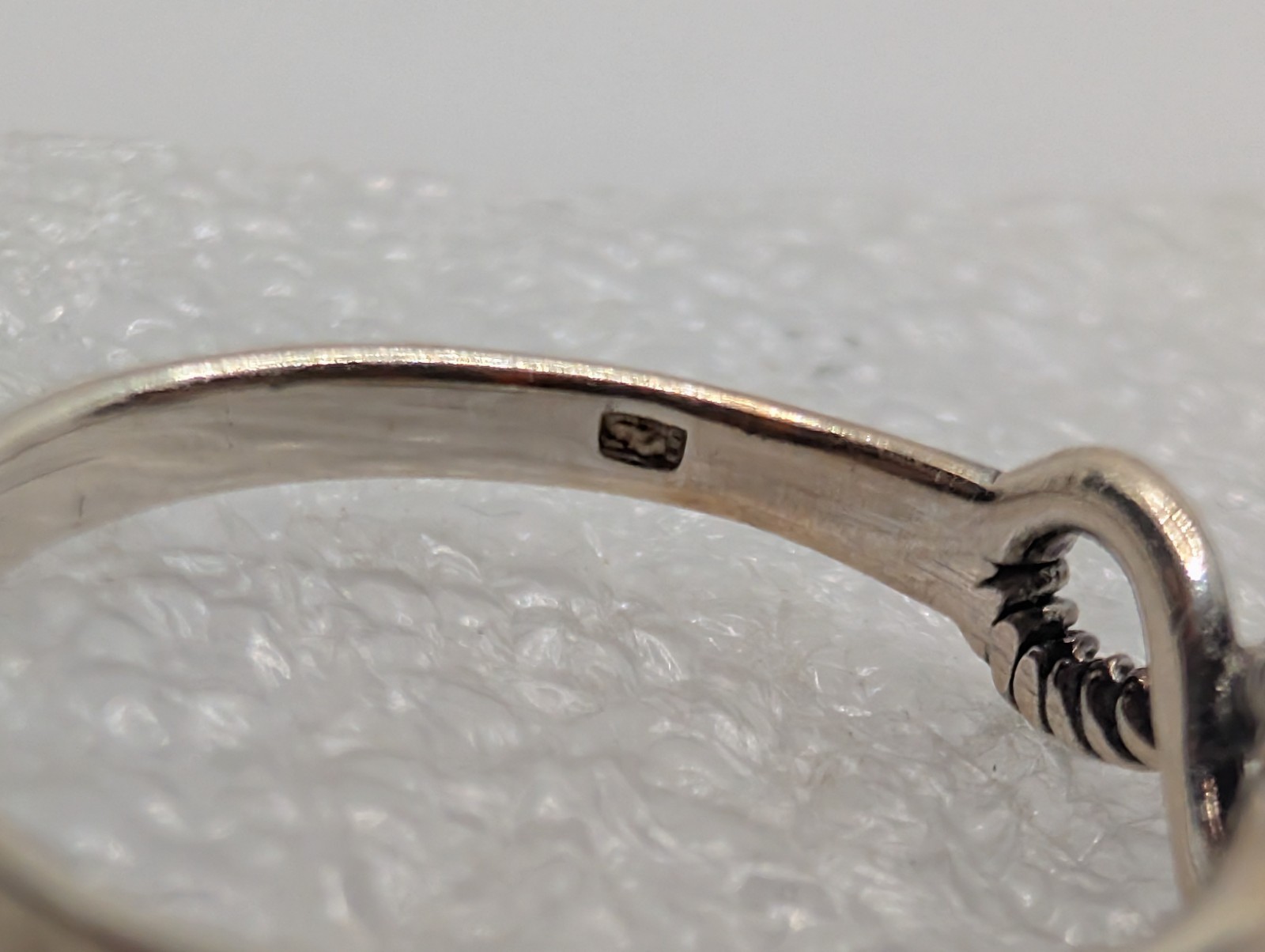 Delicate Sterling Silver 925 Infinity Ring 7.5 - image 5