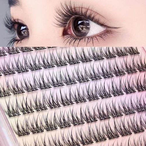 Pestañas postizas cola de pescado natural sin pegamento N EW G9E9 - Imagen 3 de 11