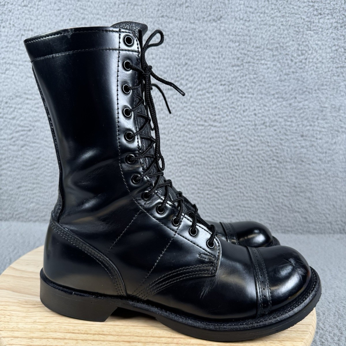 CORCORAN 1500 Mens Size 9 D Black Made in USA Paratrooper Leather Jump Boots Corcoran Jump Boots for sale - eBay main image 3