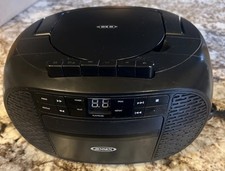 Jensen CD-550 Portable AM/FM Stereo Receiver Boombox CD Player & Cassette - Wrks