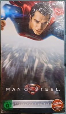 Man of Steel Ultimate Collectors Edition -12'' Figure -Steelbook -3D- RARE/IMPORT