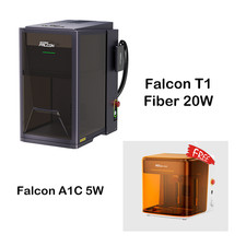 Creality Falcon T1 Fiber 20W Laser Engraver with Free Creality Falcon A1C 5W Kit