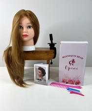 Opini Cosmetology Training Mannequin Head Human Hair With Table Clamp