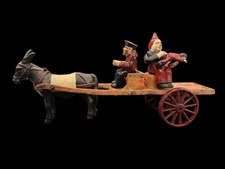 Cast Iron Large Katzenjammer Kids Spanking Mom Toy Set Figure Rare