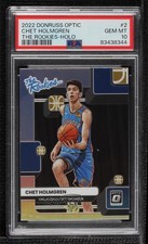 2022-23 Donruss Optic The Rookies Holo Prizm Chet Holmgren #2 PSA 10 GEM MT 14t3
