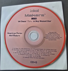 IM001 96TEARS THRU A BOY NAMED SUE IDOL MAKERS    KARAOKE CD+G