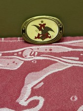 Vintage 1983 Budweiser Anheuser Busch Eagle A Solid Brass Belt Buckle NAP Inc