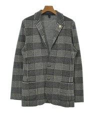 LARDINI Tailored Jackets Charcoal Gray Glen check S 2200672807121