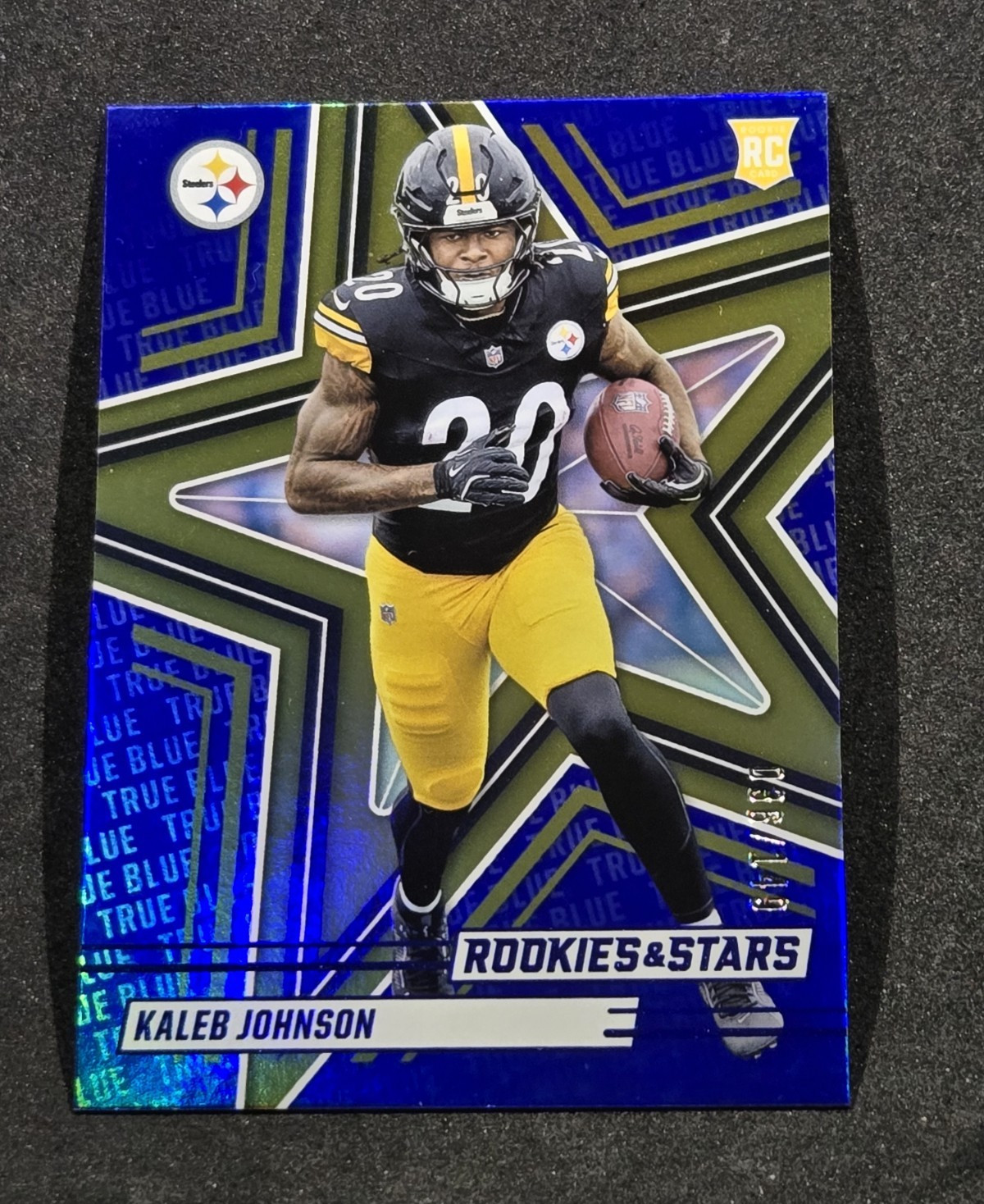 Panini 2025 Rookies & Stars Kaleb Johnson #148 True Blue /149