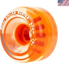 Classic 78A Outdoor Roller Skate Wheels - 4 Pack, Clementine Color