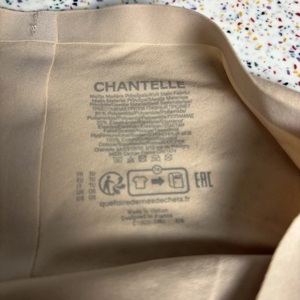 Nuevo con etiquetas Chantelle Cheekini suave elástico talla única nuevo ultra nude Foto 4 de 4