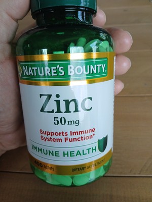 Nature's Bounty Zinc 50 mg 400 Tablet Support Immume System  10/2028