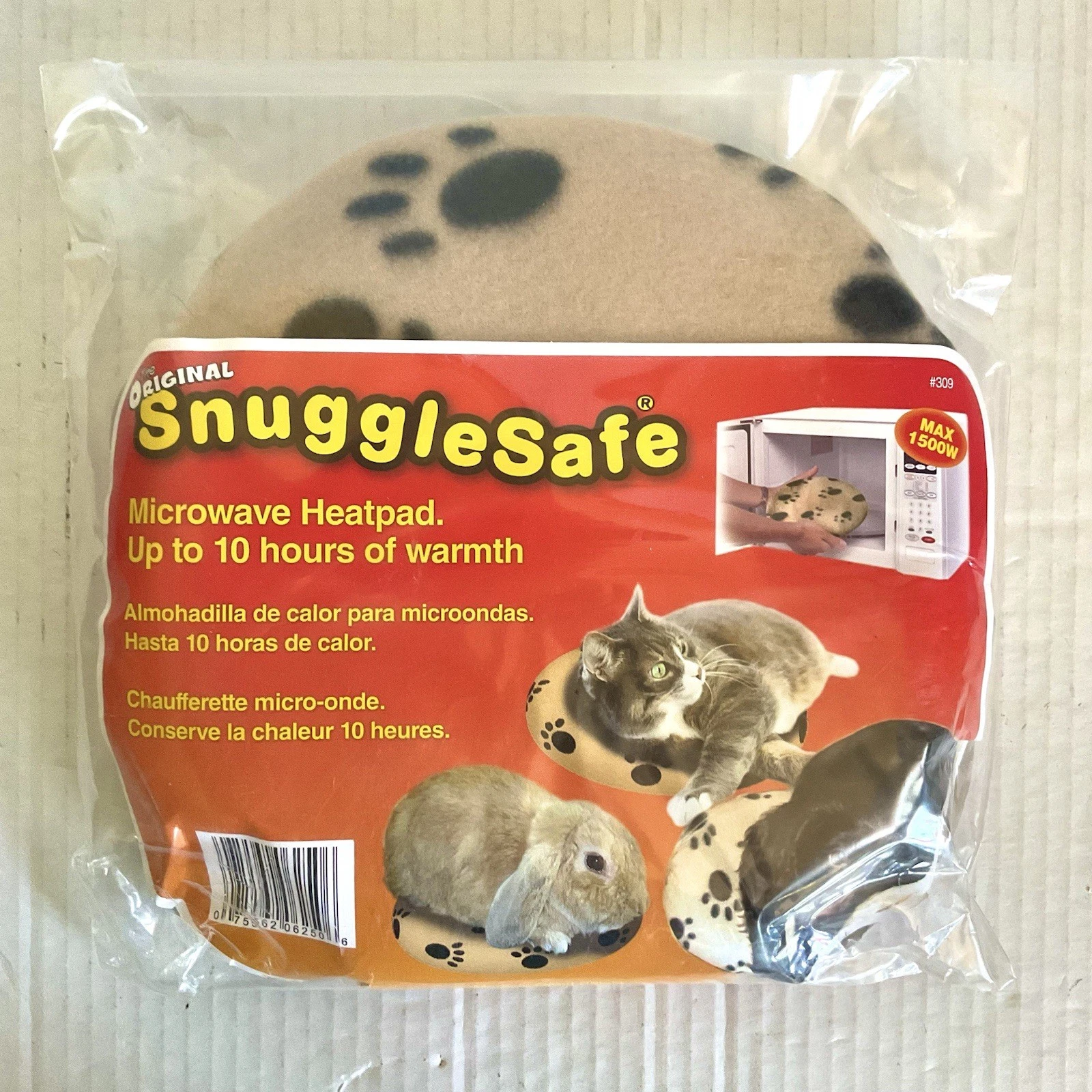 SnuggleSafe Microwave Heating Pad Heat Pad Pets Cats Dogs Rabbits Original NEW