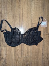 Panache Jasmine Balconette Bra Size US 30HH Black