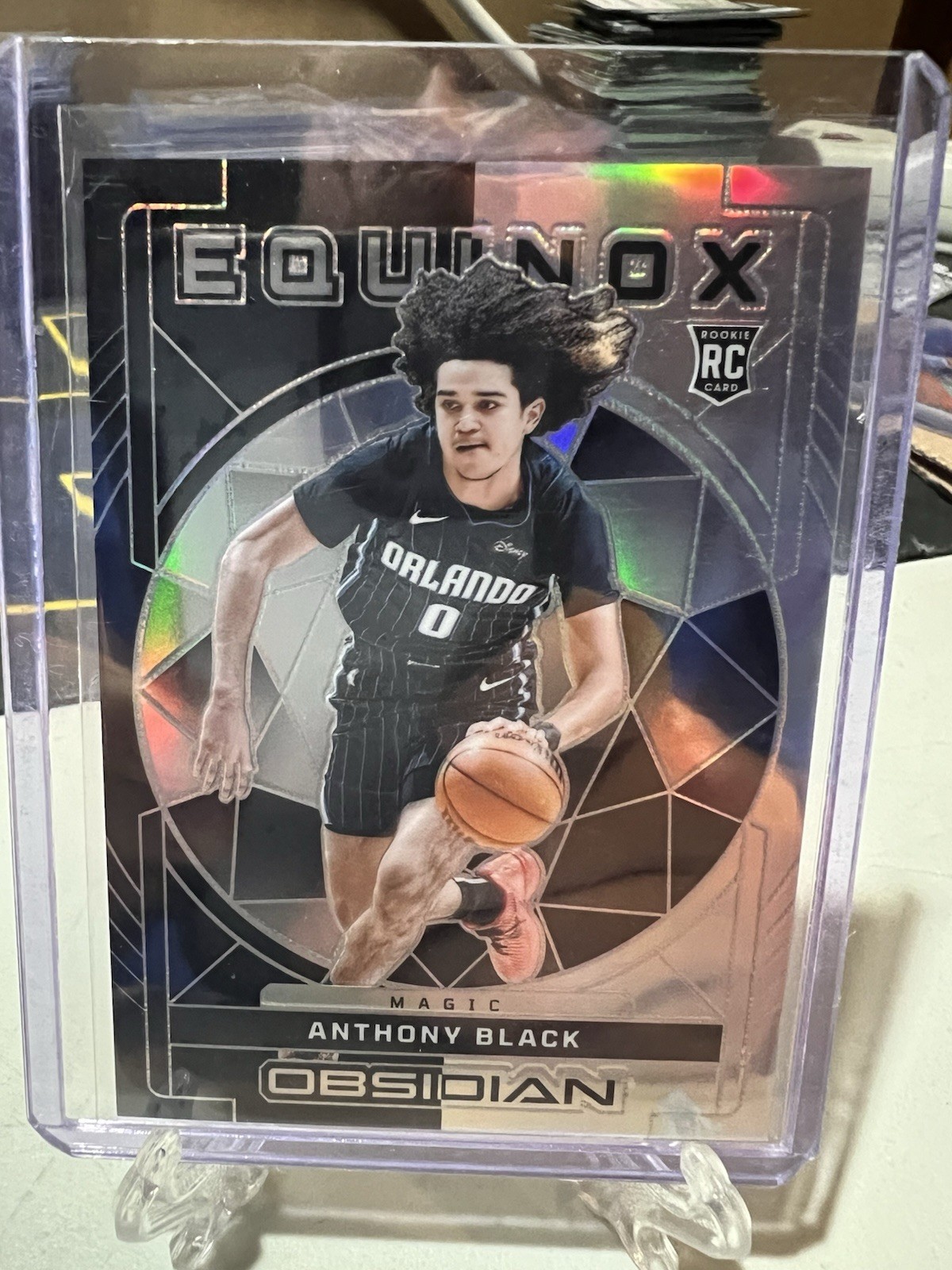 2023-24 Panini Obsidian Anthony Black RC Equinox 11/99 #7 Orlando Magic