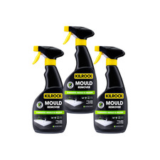 3xBathroom Tile and Silicon Seal Mould Remover Spray Kilrock Mould Spray 500ml 9.89 per litre