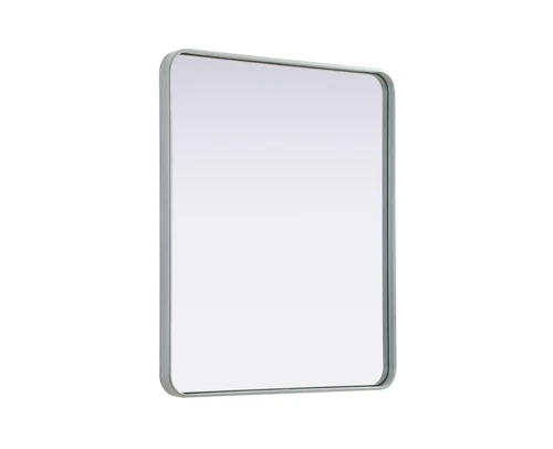 Elegant Lighting MR8A3036 Remy 30"W x 36"H Rectangular Flat - Silver - Picture 1 of 12