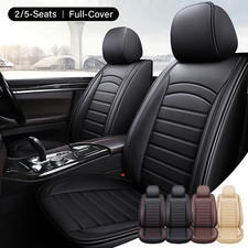Leather Seat Covers Full Set 25 Seats Front Rear Split Headrest For Ford Ranger