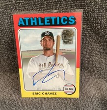 2021 Topps Archives - Fan Favorite Autographs 1975 Topps Eric Chavez #FFA-EC 