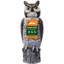 Lifelike Owl Statue for Bird Repellent in Garden - 18" Tall