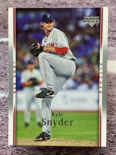 2007 Upper Deck Kyle Snyder #579 Boston Red Sox